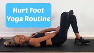 Hurt Foot Yoga Routine Yoga Routine For A Broken Foot Ankle or Lower Leg Injury [upl. by Jamel509]