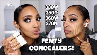 NEW Fenty Were Even Hydrating Longwear Concealers 330W 350C 360W 370N [upl. by Elletnohs]