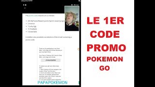 LE 1er CODE PROMO DANS POKEMON GO [upl. by Ayin201]