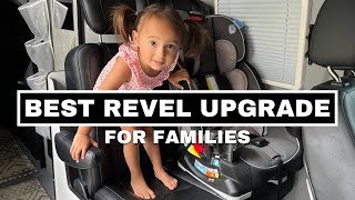 Winnebago Revel The Most Important Van Upgrade For Families with Car Seats  Overland DesignBuild [upl. by Idnyl]