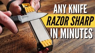 How to Sharpen ANY Knife RAZOR Sharp with Work Sharp Field Sharpener [upl. by Enirrok51]