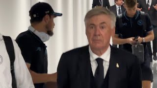 Ancelotti vince contro il Napoli guardate con chi esce dallo stadio 👀 [upl. by Lavina987]