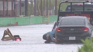 Record rainfall recorded in Galveston on Labor Day [upl. by Biddy]