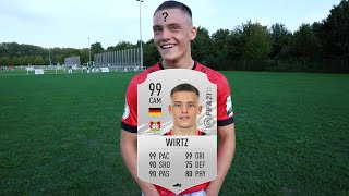 FLORIAN WIRTZ 17 J ERSTELLT SEINE ERSTE FIFA KARTE 😂 mit Potenzial [upl. by Grimes281]