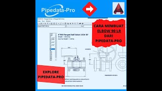 cara membuat elbow 90 di autocad II Refer to Pipe Data Pro Version 80 [upl. by Llennyl389]