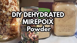 DIY DEHYDRATE MIREPOIX AND MAKE MIREPOIX POWDER VIDEO RESPONSE TO THE PURPOSEFUL PANTRY [upl. by Enneicul]