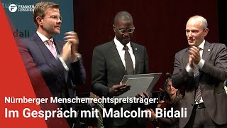 Nürnberger Menschenrechtspreisträger zurück in der Stadt Im Gespräch mit Malcolm Bidali [upl. by Letnuhs673]