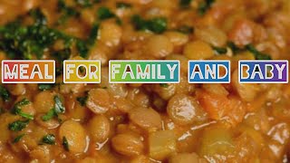 Easy and Simple Lentils Recipes Meal for family and 10 months baby [upl. by Hsirt558]