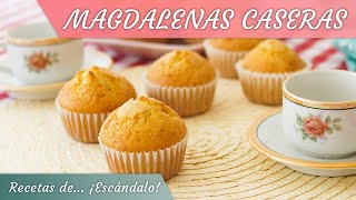 MAGDALENAS CASERAS las mejores que vas a encontrar esponjosas y con copete [upl. by Atnomed]