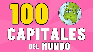 100 CAPITALES del Mundo 🌍📍  Trivia con opciones ✔️ [upl. by Decamp]