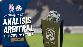 Análisis Arbitral fecha 3  Torneo Clausura 2024 [upl. by Learsi634]