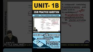 CSIR Practice Question  Unit 1  Topic B Composition structure and function of biomolecules [upl. by Atener]