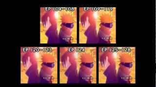 Naruto 5th OP Seishun Kyousoukyoku 5 versions 5 screens [upl. by Hambley]