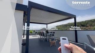 PÉRGOLA BIOCLIMÁTICA LAMAS ORIENTABLES AL102 [upl. by True936]