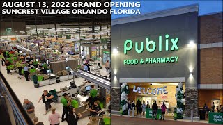 Publix Grand Opening at Suncrest Village in Orlando Florida  August 13 2022  Store 1789 [upl. by Pani]