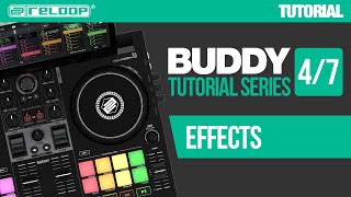 Using DJ effects with Reloop Buddy  a compact controller for djay Tutorial 47 [upl. by Antonella]