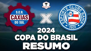 Após empate no tempo normal Bahia vence Caxias nos pênaltis e avança na Copa do Brasil [upl. by Mikah]