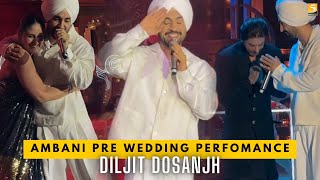 DiljitDosanjh Full Perfomance At Ambani Pre Wedding Celebration  5 Dariya News [upl. by Neened80]