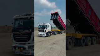 Tata prima tipper truck unloading shortvideos viral bharatbenztruck tata [upl. by Naret]