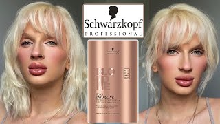 Bleaching My Hair Schwarzkopf Blondme [upl. by Anah]