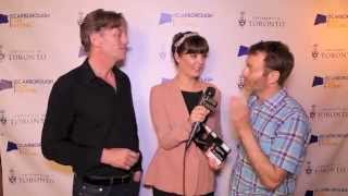 KATIE CHATS Scarborough TED ATHERTON amp BRENDAN BEISER FILMMAKERACTOR THE LAST ROUND [upl. by Ebner582]