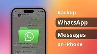 4 Ways How to Backup WhatsApp Messages on iPhone  PC amp Mac [upl. by Amity]