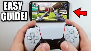 How To Connect PS5 Controller To iPhone or iPad Using BLUETOOTH Easy Method [upl. by Childs540]