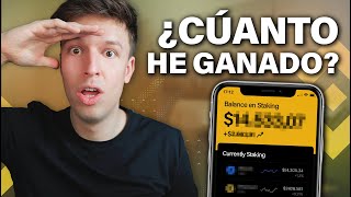 Un Mes Haciendo Staking De Criptomonedas En Binance [upl. by Helsie610]