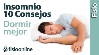 10 consejos para DORMIR BIEN😴😴 y mejorar el insomnio 😱😱 [upl. by Analart]