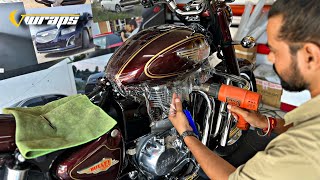 2023 Royal Enfield Bullet 350 Lamination  PVC PPF installation  bullet 350 Modified VwrapsSikar [upl. by Yltnerb764]