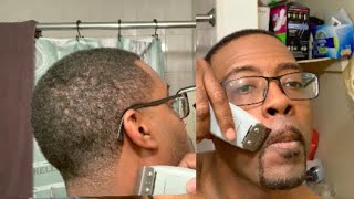 DIY Goatee  Beard Trim Taper Fade and Shape Up [upl. by Itsirc299]