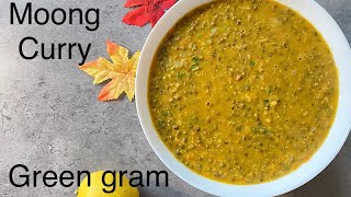 Dhaba style green gram curry  Whole Green Moong dal  Spicy Mung sprouts sabzi  Hesaru Kaalu [upl. by Mosier143]