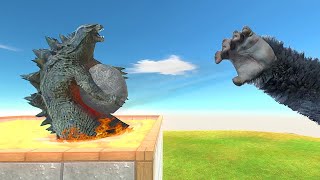 Beast Titan Throws Kaiju Into Lava Pool  Animal Revolt Battle Simulator [upl. by Minny]