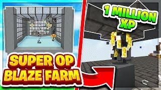 INSANE AUTO BLAZE FARM GIVES 1000000 XP AN HOUR  Minecraft Skyblock  Verix  Fire 18 [upl. by Nwahsed]