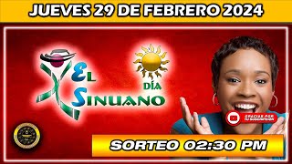 Resultado de EL SINUANO DIA del JUEVES 29 de febrero 2024 chance sinuanodía [upl. by Anailuj202]