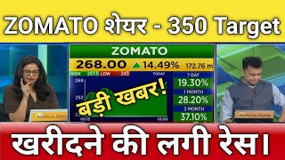 🔴Zomato share letest news  Zomato share next Target  Zomato stock analysis  Zomato result [upl. by Sillyhp251]