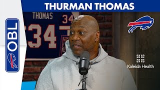 Thurman Thomas High Anticipation For BillsDolphins  One Bills Live  Buffalo Bills [upl. by Hamitaf275]