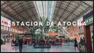 ATOCHA STATION MADRID  Walking Tour  Estacion de Atocha Metro Renfe  Pro Walking Tour HD [upl. by Pazice]