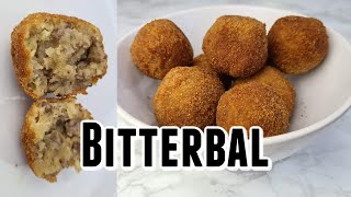 Recipe How To Make Homemade BitterballenCroquettesEasy Party Snacks [upl. by Burrton]