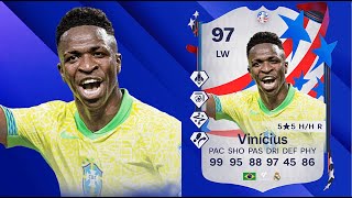 FC 24 VINICIUS JR 97 PLAYER REVIEW I FC 24 ULTIMATE TEAM [upl. by Yniatirb]