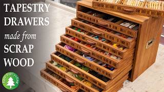 Decorative Drawers for Tapestry Threads Made From Scrap [upl. by Nomael]