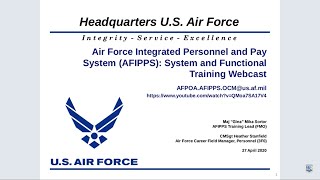 AFIPPS System and Functional Training Webcast [upl. by Hekker]