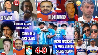 PRENSA E HINCHAS CHILENOS CRUZADOS REACCIONAN A SPORTING CRISTAL 40 UNIVERSIDAD CATÓLICA  GOLEADA [upl. by Seidnac]