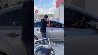 Rude Womans Surprising Encounter in Parking Lot shorts [upl. by Breed736]