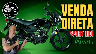 TVS SPORT 110i  MOTOCA INDIANA AGORA PODE SER COMPRADA À VISTA NO BRASIL  PAPO DE MOTOCAS 232 [upl. by Earised]