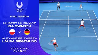 HurkaczSwiatek v ZverevSiegemund Full Match  United Cup 2024 Final [upl. by Veradia]