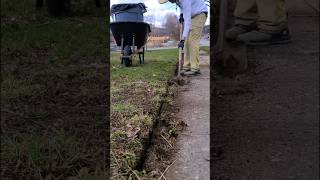 Overgrown Edge Makeover 🌿 satisfying lawncare cleaning [upl. by Inessa908]