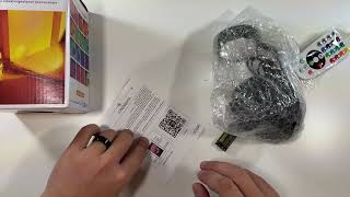 QUIGO Sunset Lamp Unboxing and Demo [upl. by Ollayos]