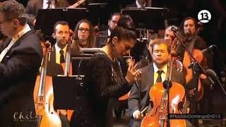 Mon Laferte  Tormento junto a Orquesta Filarmónica de Bogotá  Plácido Domingo en Chile [upl. by Nitram]