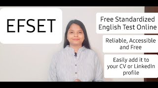 EFSET English Test with free certification [upl. by Gherlein]